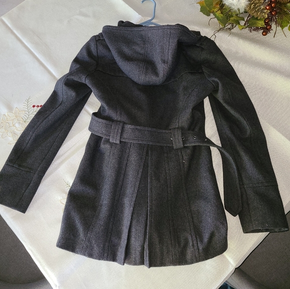 Miss Sixty Belted Gray Coat - Picture 2 of 5